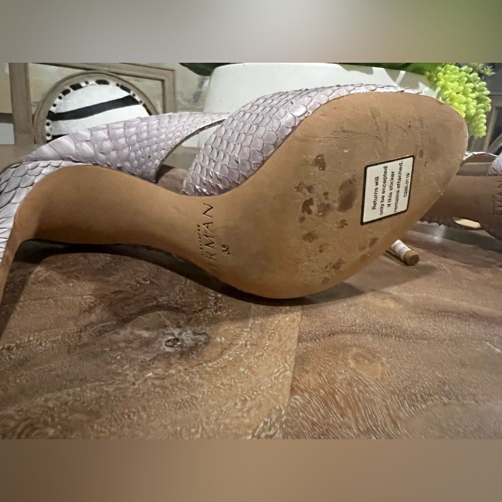 Alexandre Birman Python, Snakeskin Mule Size 38 (… - image 8